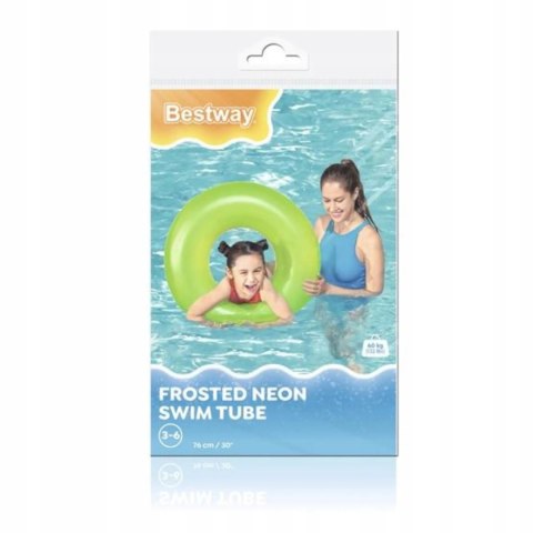 Bestway Kółko koło dmuchane 76cm Neon 36024 Z