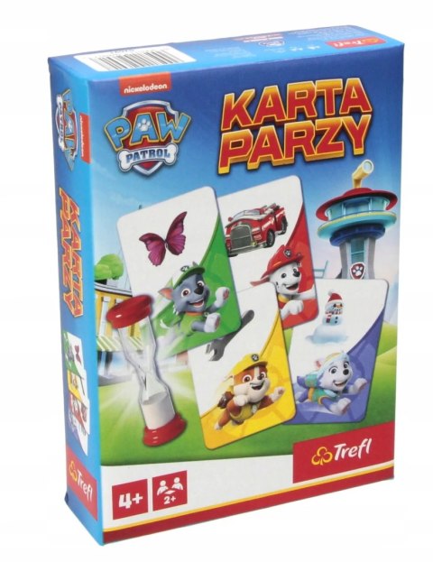 Gra podróżna Karta Parzy Psi Patrol Trefl 56 kart 4+ 02691