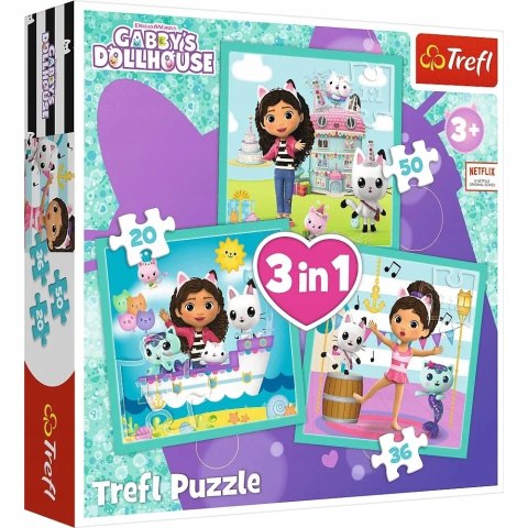 KOCI DOMEK GABI PUZZLE 3W1 3+ TREFL 34871