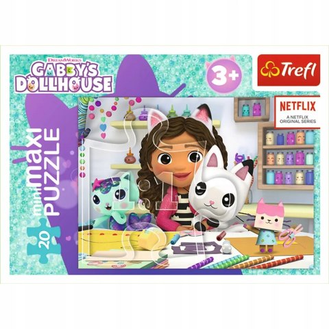 Puzzle 20 MiniMaxi Koci Domek Gabi 20 elementów 3+ Trefl 21156