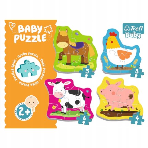 Puzzle Baby zwierzęta na wsi Trefl 36070