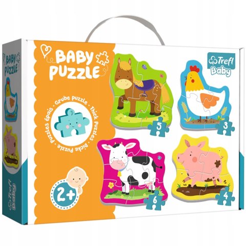 Puzzle Baby zwierzęta na wsi Trefl 36070