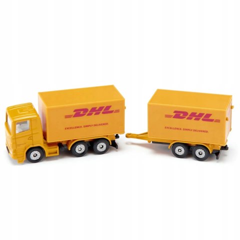 Siku ciężarówka przyczepą DHL kurier model metal skala S1694