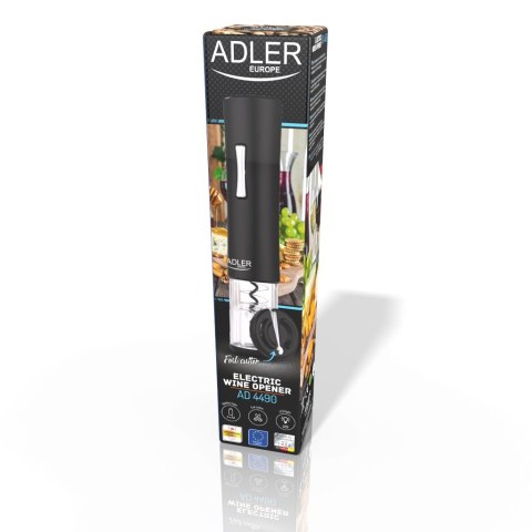 Adler | AD 4490 | Czarny | Otwieracz do wina | W