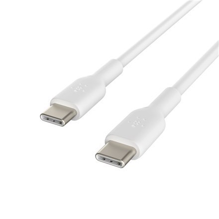 Belkin | Kabel USB-C | Męski | 24-pinowy USB-C | Męski | Biały | 24-pinowy USB-C | 2 m