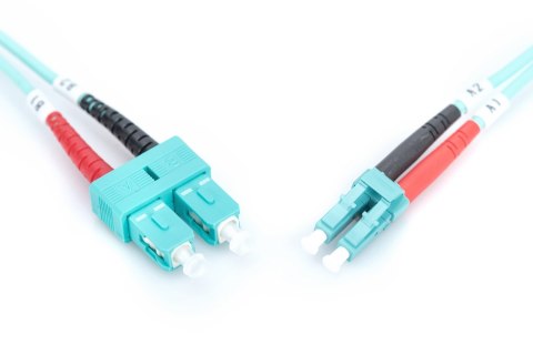 Digitus | Patch cable | Fibre optic | Male | SC multi-mode | Male | LC multi-mode | Blue | 1 m