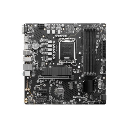 MSI | PRO B760M-P | Rodzina procesorów Intel | Gniazdo procesora LGA1700 | DDR5 DIMM | Gniazda pamięci 4 | Obsługiwane interfejs