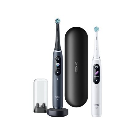 Oral-B | iO8 Series Duo | Elektryczna szczoteczka do zębów | Akumulatorowa | Dla dorosłych | ml | Liczba główek | Czarny Onyks/B