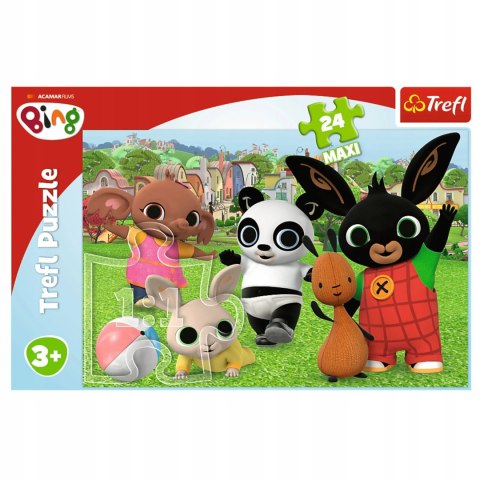 Puzzle Bing Maxi 24 el. Bing Zabawa w parku Trefl 14306