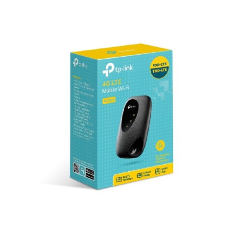 TP-LINK | 4G LTE Mobile Wi-Fi | M7200 | 802.11n | 300 Mbit/s | Mbit/s | Porty Ethernet LAN (RJ-45) | Obsługa sieci mesh Nie | MU