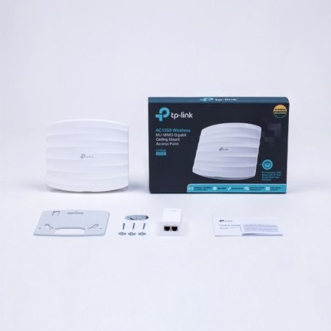 TP-LINK | EAP225 | Punkt dostępowy | 802.11ac | 2.4GHz/5GHz | 450+867 Mbit/s | 10/100/1000 Mbit/s | Porty Ethernet LAN (RJ-45) 1