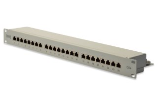 Digitus | Patch Panel | DN-91524S | Biały | Kategoria: CAT 5e; Porty: 24 x RJ45; Wytrzymałość: 7,7 kg; Siła wkładania: maks. 30