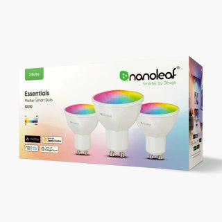 Nanoleaf Essentials Smart GU10 Bulb Matter 5W 400Lm RGBCW, 3pcs pack Nanoleaf | Essentials Smart GU10 Bulb Matter 5W 400Lm RGBCW