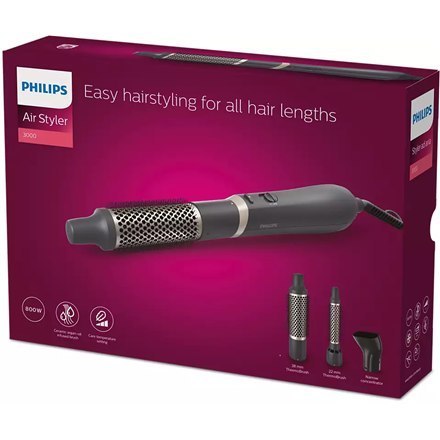 Philips | Hair Styler | BHA301/00 3000 Series | Gwarancja 24 miesiące | Temperatura (maks.) °C | Liczba poziomów grzania 3 | Wyś