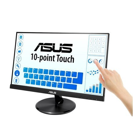 Asus | Touch LCD | VT229H | 21,5 " | Ekran dotykowy | IPS | FHD | Gwarancja 36 miesięcy | 5 ms | 250 cd/m² | Czarny | Porty HDMI