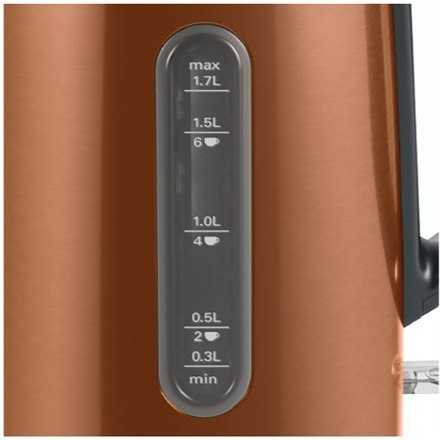 Bosch | Kettle | TWK4P439 | Electric | 2400 W | 1.7 L | Stainless steel | 360° rotational base | Copper