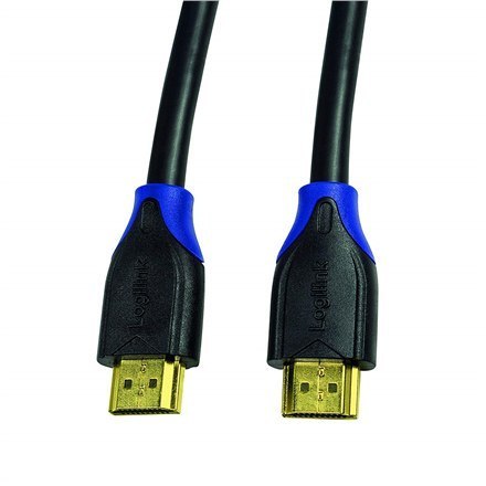 Kabel HDMI Logilink | Wysoka prędkość z funkcją Ethernet | Męski | 19 pin HDMI typ A | Męski | 19 pin HDMI typ A | 1 m | Czarny