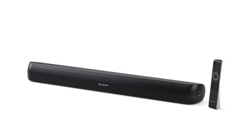 Kompaktowy soundbar Sharp HT-SB107 2.0 do telewizorów do 32", HDMI ARC/CEC, wejście AUX, złącze optyczne, Bluetooth, 65 cm, błys