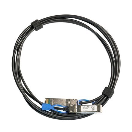 MikroTik | Kabel 25GBase Direct Attach | XS+DA0003 | SFP/SFP+/SFP28 | Maksymalna odległość transferu 3 m | Obsługa SFP 1G/SFP+ 1