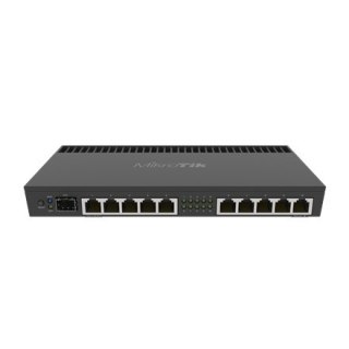 Mikrotik Wired Ethernet Router RB4011iGS+RM, Quad-core 1.4Ghz CPU, 1GB RAM, 512 MB, 1xSFP+, 1xSerial console port, PCB Temperatu