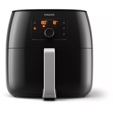 Philips Premium Airfryer XXL HD9650/90 Moc 2225 W, Pojemność 7,3 L, Technologia odtłuszczania, Czarny