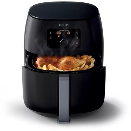 Philips Premium Airfryer XXL HD9650/90 Moc 2225 W, Pojemność 7,3 L, Technologia odtłuszczania, Czarny