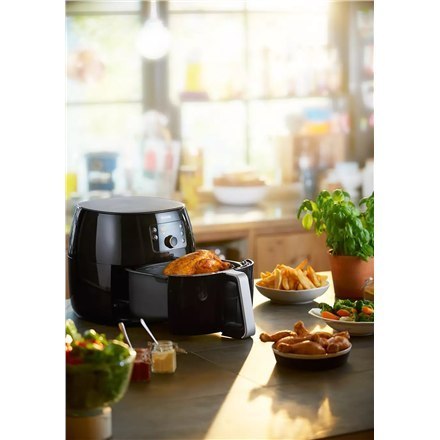 Philips Premium Airfryer XXL HD9650/90 Moc 2225 W, Pojemność 7,3 L, Technologia odtłuszczania, Czarny