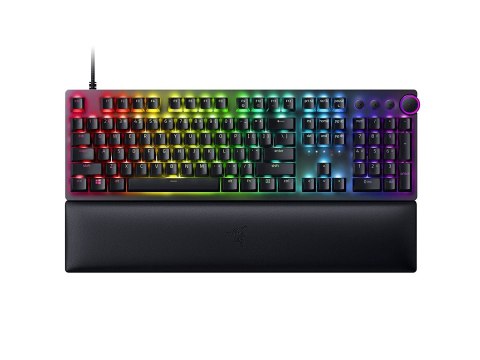 Razer | Huntsman V2 Optical Gaming Keyboard | Klawiatura dla graczy | Podświetlenie LED RGB | RU | Przewodowa | Czarna | Klawiat