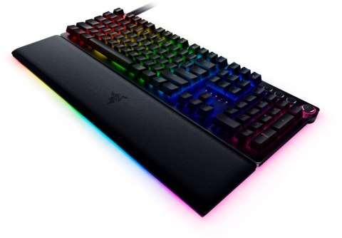 Razer | Huntsman V2 Optical Gaming Keyboard | Klawiatura dla graczy | Podświetlenie LED RGB | US | Przewodowa | Czarna | Klawiat