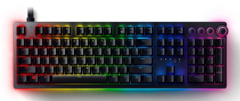 Razer | Huntsman V2 Optical Gaming Keyboard | Klawiatura dla graczy | Podświetlenie LED RGB | US | Przewodowa | Czarna | Klawiat