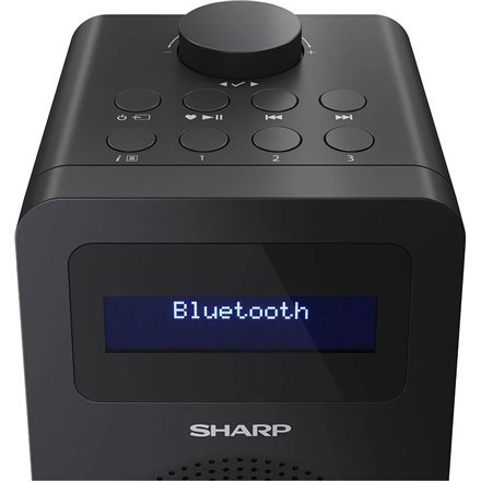 Sharp DR-430(BK) Radio cyfrowe, FM/DAB/DAB+, Bluetooth 5.0, Midnight Black Sharp | Midnight Black | DR-430(BK) | Radio cyfrowe |