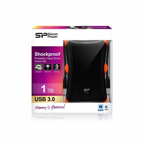 Silicon Power | Armor A30 1TB | 1000 GB | 2,5 " | USB 3.1 | Czarny