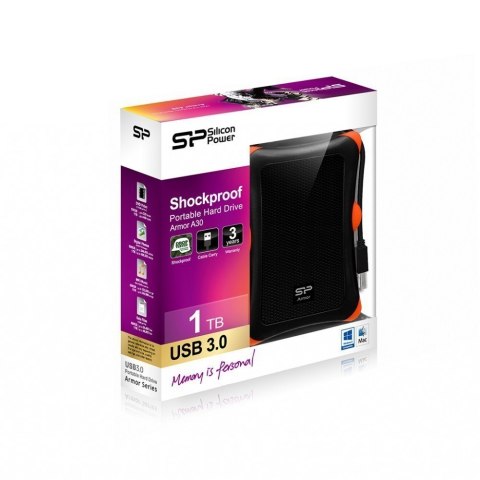 Silicon Power | Armor A30 1TB | 1000 GB | 2,5 " | USB 3.1 | Czarny