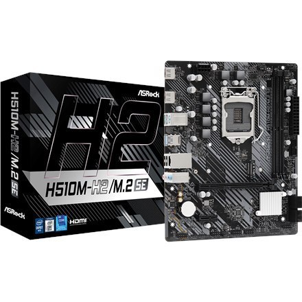 ASRock | H510M-H2/M.2 SE | Rodzina procesora Intel | Gniazdo procesora LGA1200 | DDR4 | Ilość złączy SATA 4