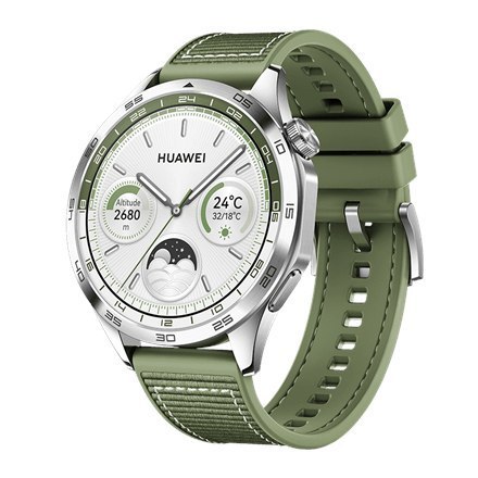 Huawei Watch GT | 4 | 4 | Smartwatch | Smartwatch | Stal nierdzewna | 46 mm | 46 mm | Zielony | Pyłoszczelny | Wodoodporny