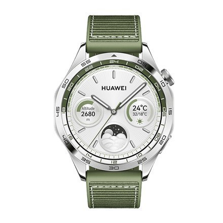 Huawei Watch GT | 4 | 4 | Smartwatch | Smartwatch | Stal nierdzewna | 46 mm | 46 mm | Zielony | Pyłoszczelny | Wodoodporny