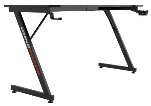 Biurko gamingowe SHADOW GAMER 1.0 140 cm podkładka