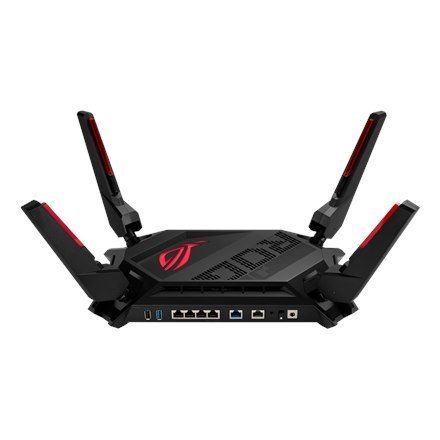 Asus Dual-band Gaming Router GT-AX6000 ROG Rapture 802.11ax 6000 Mbit/s Porty sieciowe Ethernet 5 Wsparcie dla Mesh MU-MiMO Bez