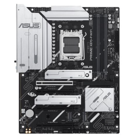 Asus | PRIME X870-P WIFI | Processor family AMD | Processor socket AM5 | DDR5 | Supported hard disk drive interfaces SATA, M.2 |