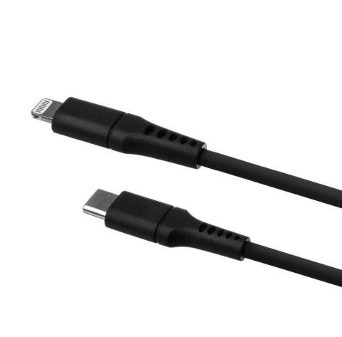 Fixed | Liquid Silicone Cable USB-C/Lightning, 1.2m | FIXDLS-CL12-BK