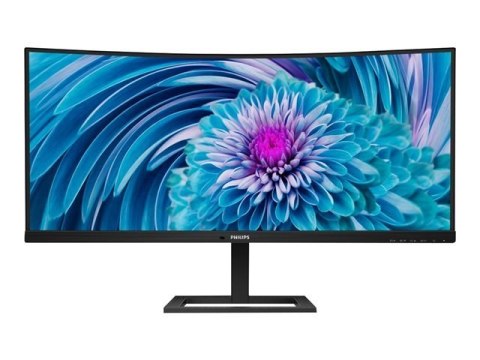 Philips | 346E2CUAE | 34 " | VA | WQHD | 21:9 | 4 ms | 300 cd/m² | Czarny | Ilość portów HDMI 1 | 100 Hz