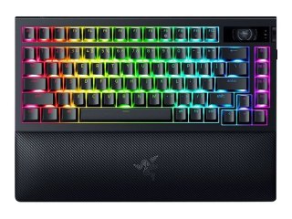 Razer | BlackWidow V4 Pro 75% | Mechanical Gaming Keyboard | 4K Hz Wireless | US | Black | Orange Tactile Switches Gen‑3 | Wirel