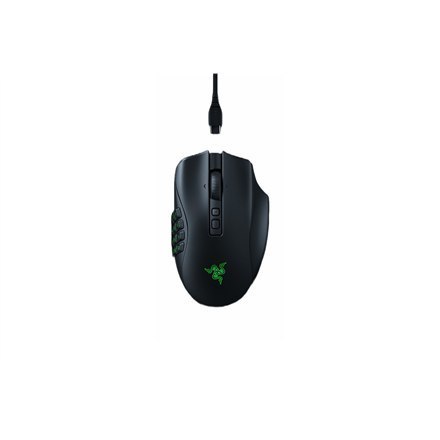 Razer | Mysz dla graczy | Naga V2 Pro | Bezprzewodowa | 2,4 GHz, Bluetooth | Czarna | Tak