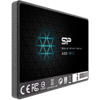 Silicon Power | Ace | A55 | 2000 GB | Format SSD 2,5" | Interfejs SSD SATA III | Prędkość odczytu 500 MB/s | Prędkość zapisu 450