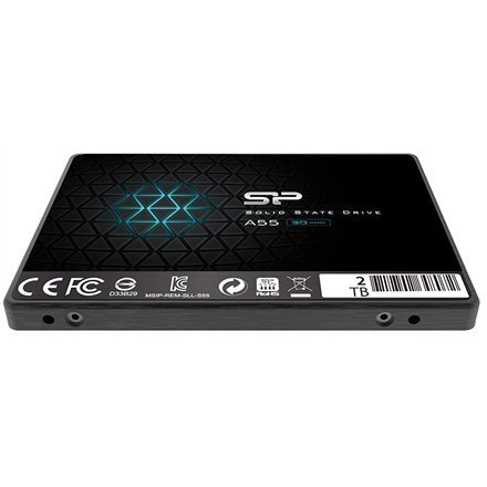 Silicon Power | Ace | A55 | 2000 GB | Format SSD 2,5" | Interfejs SSD SATA III | Prędkość odczytu 500 MB/s | Prędkość zapisu 450