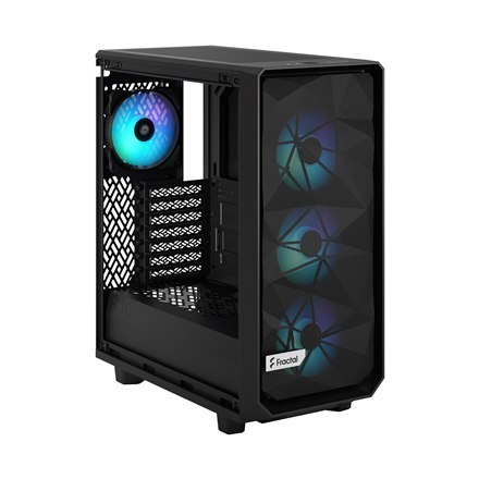 Fractal Design | Meshify 2 Compact Lite RGB | Okno boczne | Black TG Light | Mid-Tower | Zasilacz w zestawie Nie | ATX