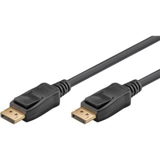 Goobay | Kabel DisplayPort | Męski | 20 pin DisplayPort | Męski | 20 pin DisplayPort | 2 m | Czarny