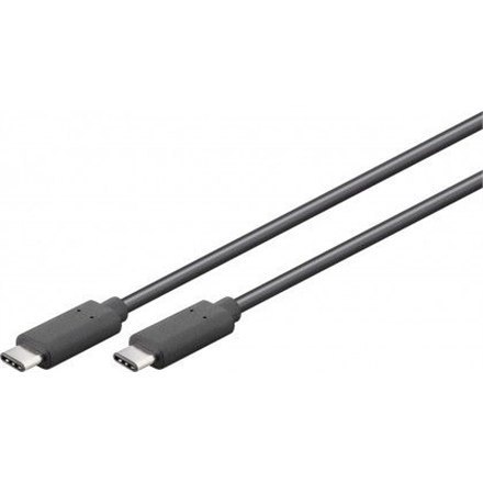 Goobay | Kabel USB-C | Męski | 24-pinowy USB-C | Męski | Czarny | 24-pinowy USB-C | 3 m