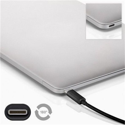 Goobay | Kabel USB-C | Męski | 24-pinowy USB-C | Męski | Czarny | 24-pinowy USB-C | 3 m