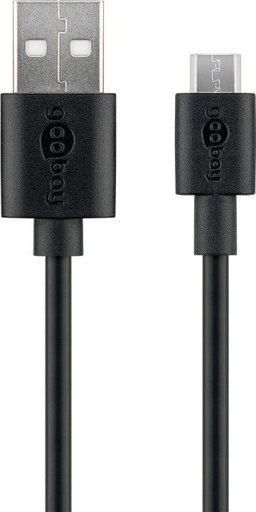 Goobay | Męski | 4-pinowy USB typu A | Męski | 5-pinowy Micro-USB typu B | 1 m